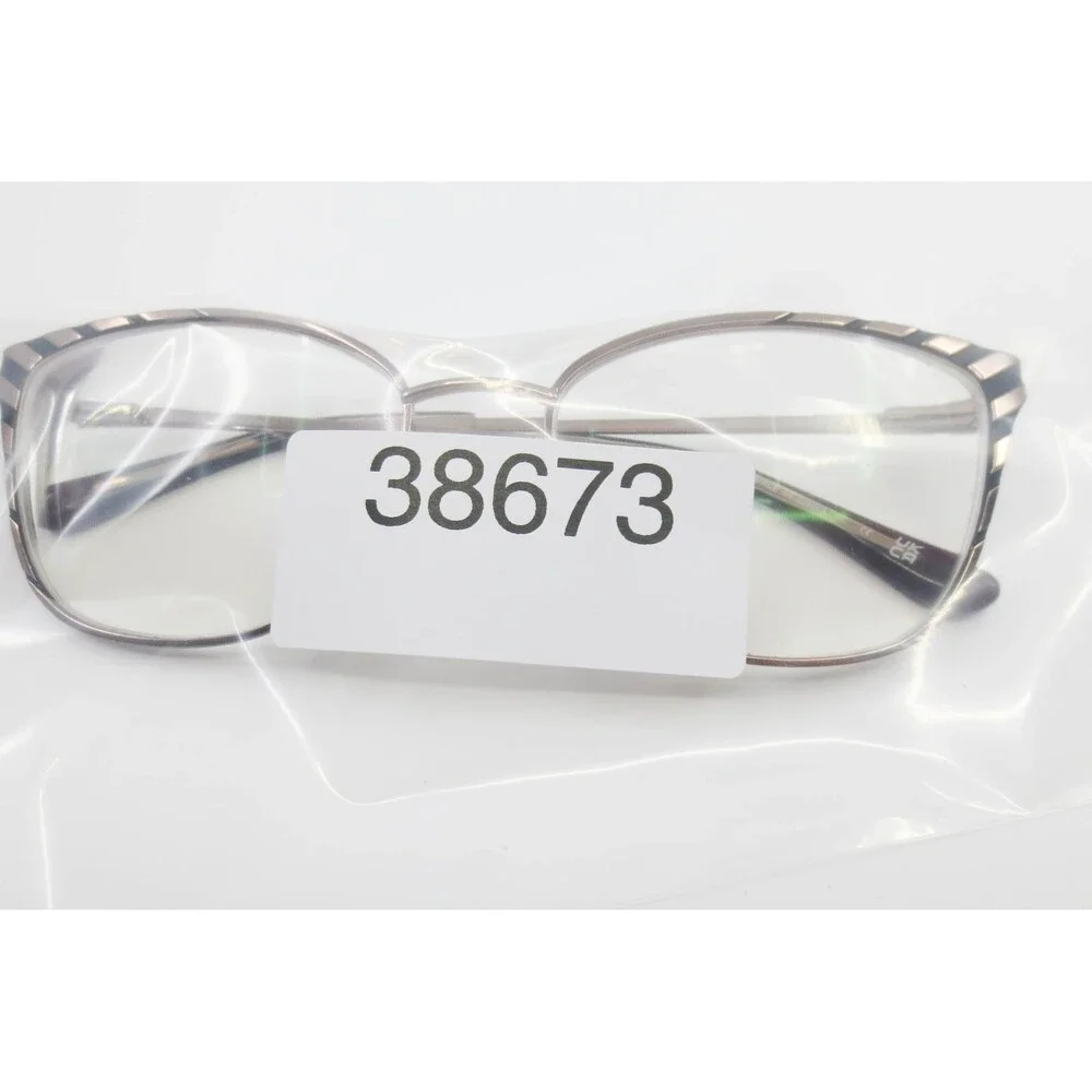 Wittnauer Cordelia Brown Striped Cat Eye Eyeglasses Frames 53-17-135 Demo Lenses